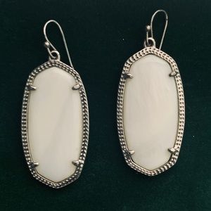 Kendra Scott Elle Drop Earring white/rhodium plate